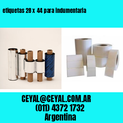 etiquetas 28 x 44 para indumentaria