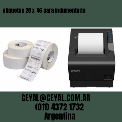 etiquetas 28 x 46 para indumentaria