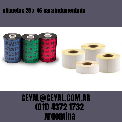 etiquetas 28 x 46 para indumentaria