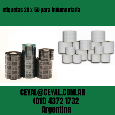 etiquetas 28 x 50 para indumentaria
