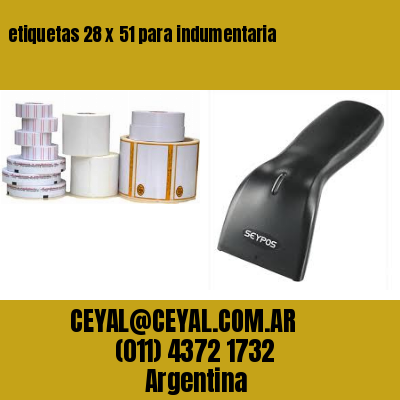 etiquetas 28 x 51 para indumentaria