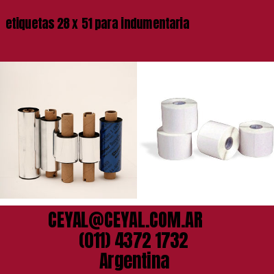 etiquetas 28 x 51 para indumentaria