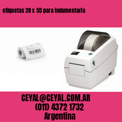 etiquetas 28 x 55 para indumentaria