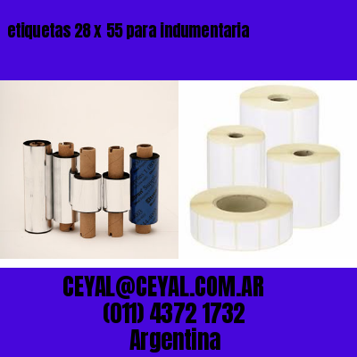 etiquetas 28 x 55 para indumentaria