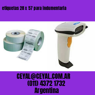 etiquetas 28 x 57 para indumentaria