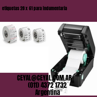 etiquetas 28 x 61 para indumentaria