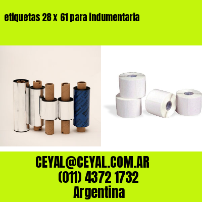 etiquetas 28 x 61 para indumentaria