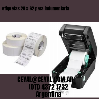 etiquetas 28 x 62 para indumentaria