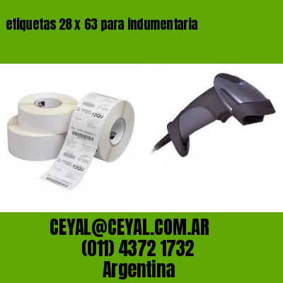 etiquetas 28 x 63 para indumentaria