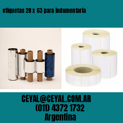 etiquetas 28 x 63 para indumentaria