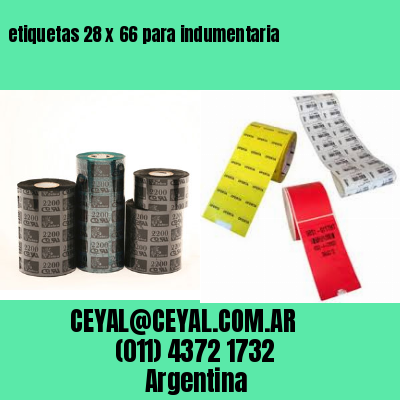 etiquetas 28 x 66 para indumentaria