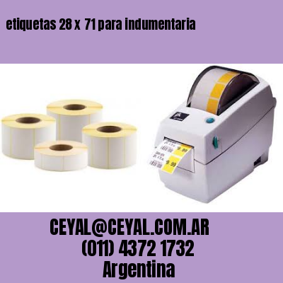 etiquetas 28 x 71 para indumentaria