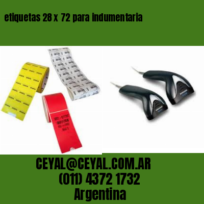 etiquetas 28 x 72 para indumentaria