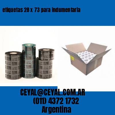 etiquetas 28 x 73 para indumentaria
