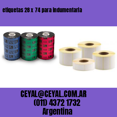etiquetas 28 x 74 para indumentaria
