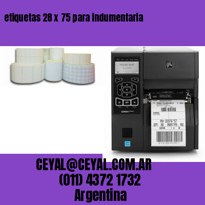 etiquetas 28 x 75 para indumentaria