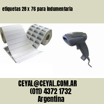 etiquetas 28 x 76 para indumentaria