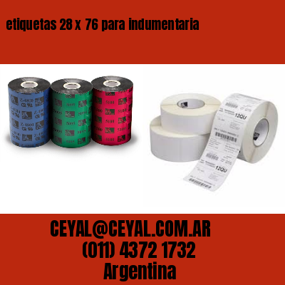 etiquetas 28 x 76 para indumentaria