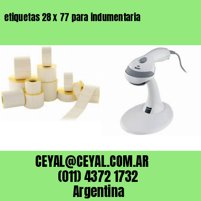 etiquetas 28 x 77 para indumentaria