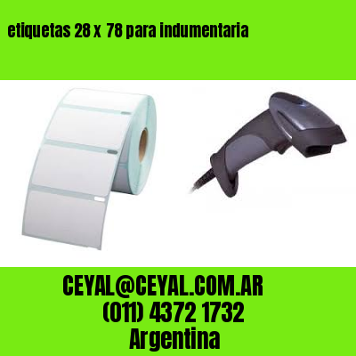 etiquetas 28 x 78 para indumentaria