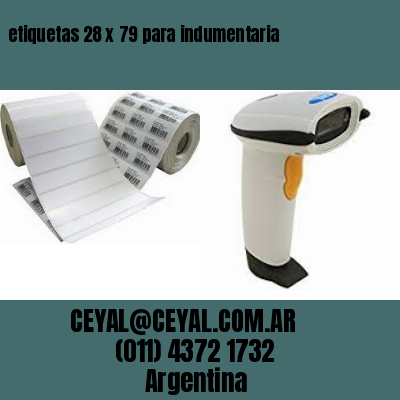 etiquetas 28 x 79 para indumentaria