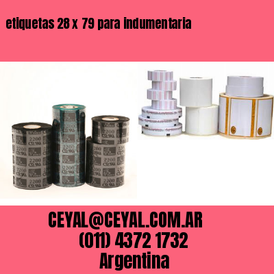 etiquetas 28 x 79 para indumentaria