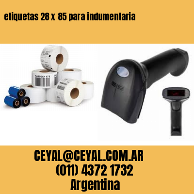 etiquetas 28 x 85 para indumentaria