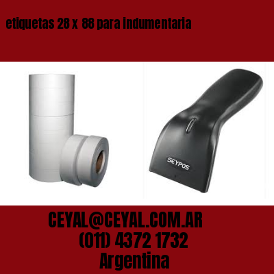 etiquetas 28 x 88 para indumentaria
