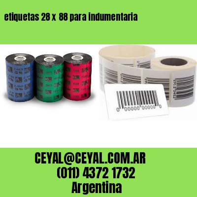 etiquetas 28 x 88 para indumentaria
