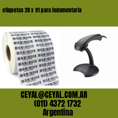etiquetas 28 x 91 para indumentaria