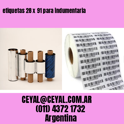 etiquetas 28 x 91 para indumentaria