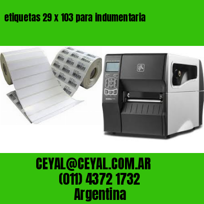 etiquetas 29 x 103 para indumentaria