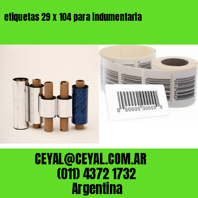 etiquetas 29 x 104 para indumentaria