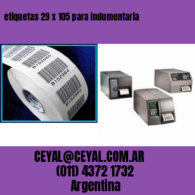 etiquetas 29 x 105 para indumentaria