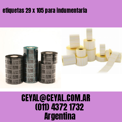 etiquetas 29 x 105 para indumentaria