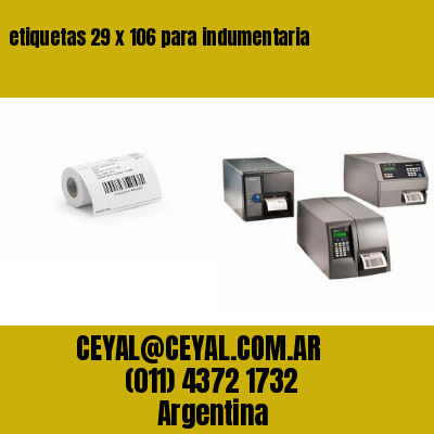 etiquetas 29 x 106 para indumentaria