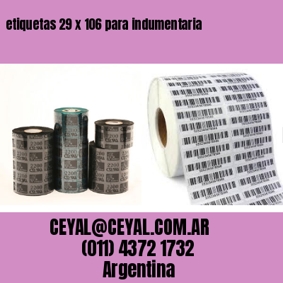 etiquetas 29 x 106 para indumentaria
