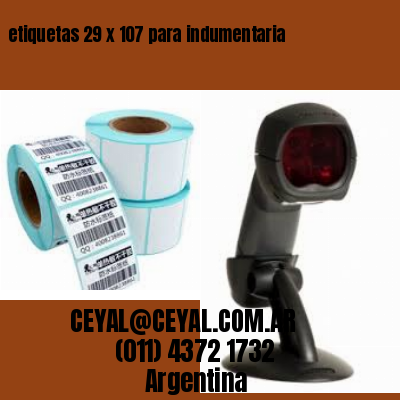 etiquetas 29 x 107 para indumentaria
