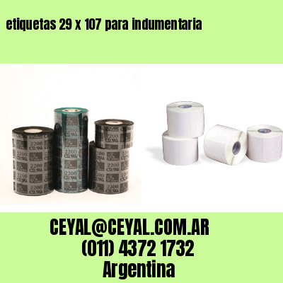 etiquetas 29 x 107 para indumentaria