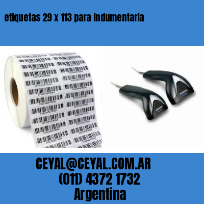 etiquetas 29 x 113 para indumentaria
