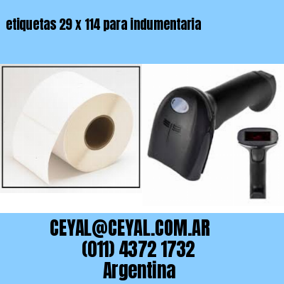 etiquetas 29 x 114 para indumentaria