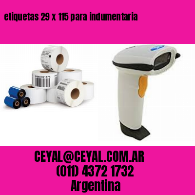 etiquetas 29 x 115 para indumentaria