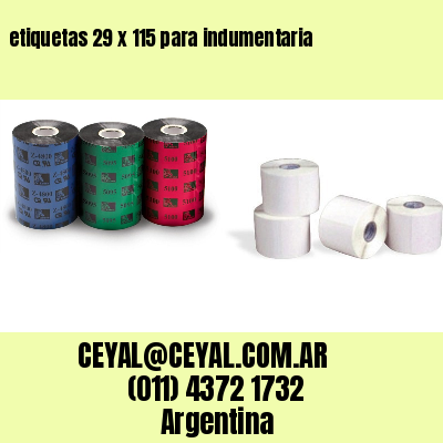 etiquetas 29 x 115 para indumentaria