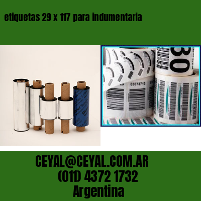 etiquetas 29 x 117 para indumentaria