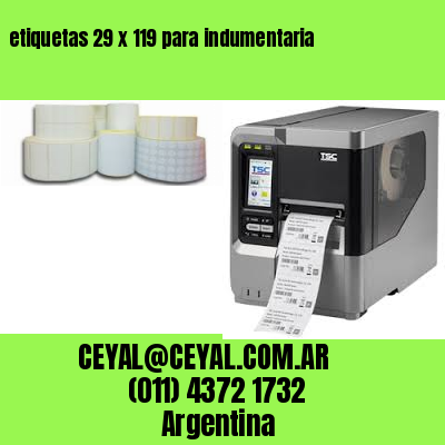 etiquetas 29 x 119 para indumentaria