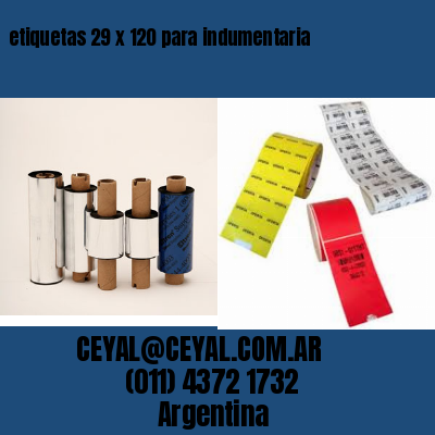 etiquetas 29 x 120 para indumentaria
