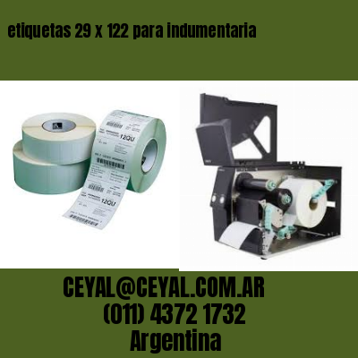 etiquetas 29 x 122 para indumentaria