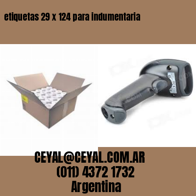 etiquetas 29 x 124 para indumentaria