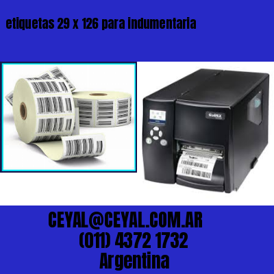 etiquetas 29 x 126 para indumentaria