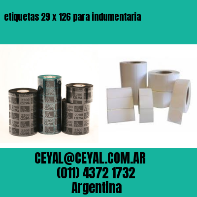 etiquetas 29 x 126 para indumentaria